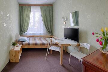 Фото номера Стандартный одноместный номер с общей ванной комнатой Хостел Arbuz Hostel г. Тверь 3