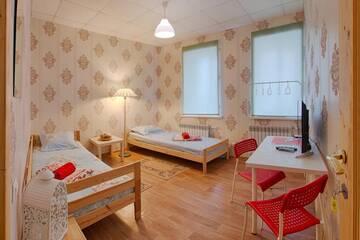 Фото номера Односпальная кровать в общем номере с 2 кроватями Хостел Arbuz Hostel г. Тверь 5