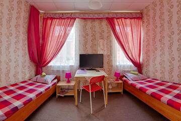 Фото номера Односпальная кровать в общем номере с 2 кроватями Хостел Arbuz Hostel г. Тверь 3